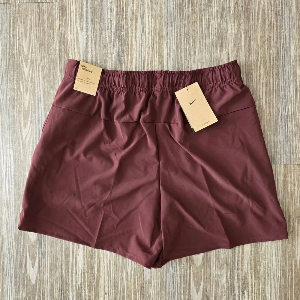 Nike Unlimited Versatile Training Gym Shorts Men's Medium M Maroon DV9336-844
